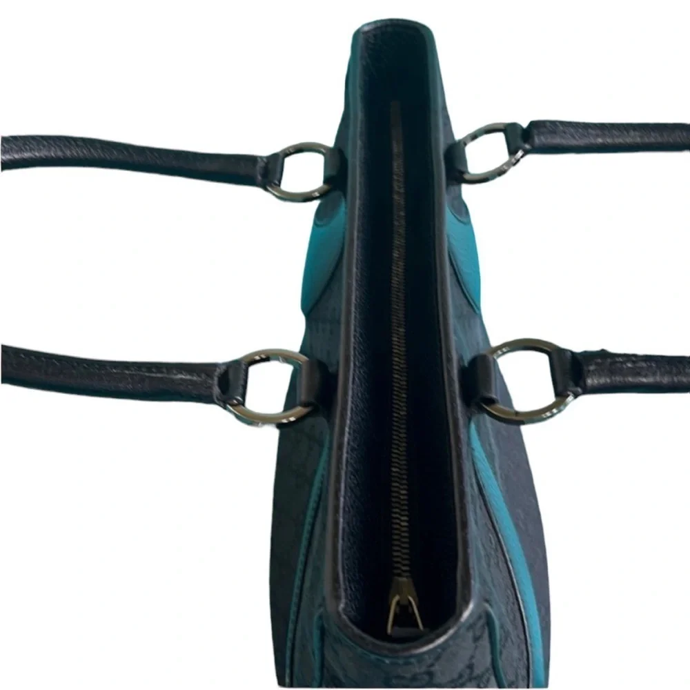 Gucci Satchel Shoulder Bag Black Limited Edition Rare Like New GG Vintage - Picture 13 of 16